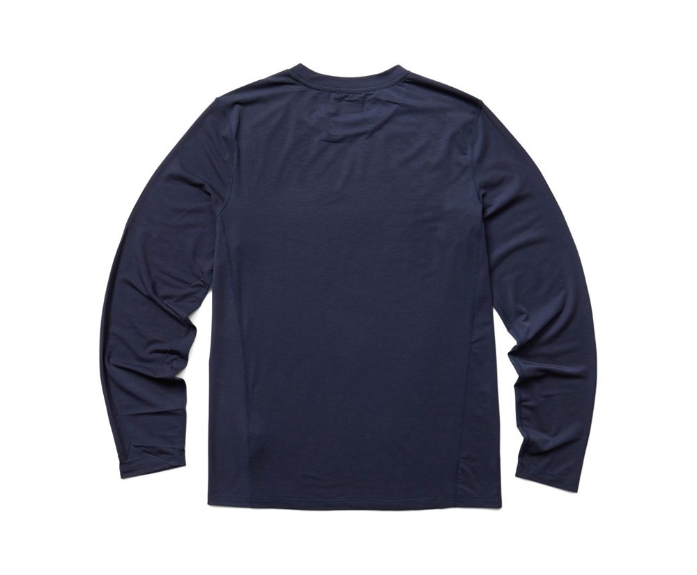 Manga Comprida Homem - Merrell Tencel™ Tee - Azul Marinho - YUE547210